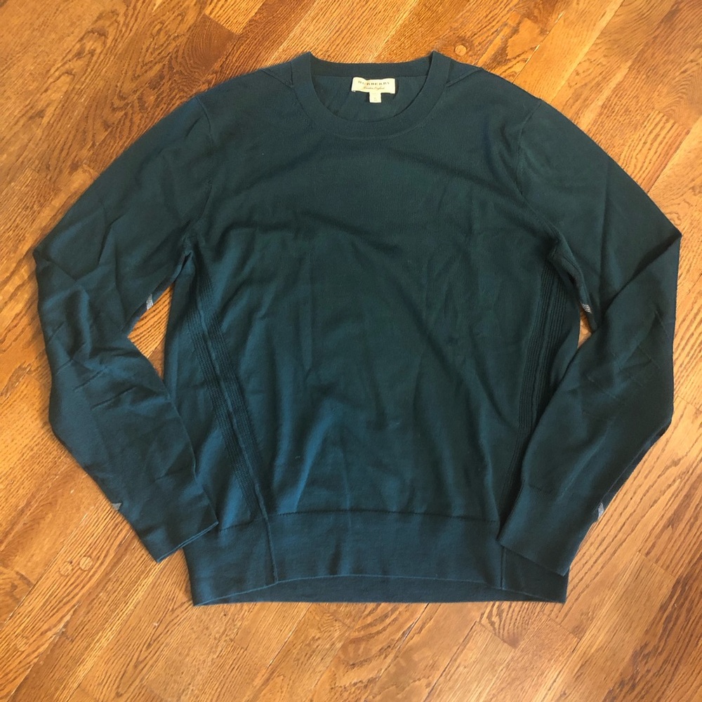 Burberry Men's Crewneck Sweater - dark green